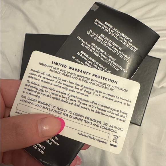 Movado Women’s Quartz Watch Bangle Pink & Silver - Picture 8 of 8